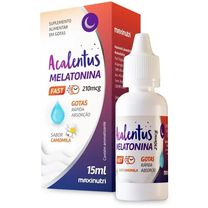 ACALENTUS MELATONINA GOTAS + CAMOMILA (15ML) - PADRãO: ÚNICO