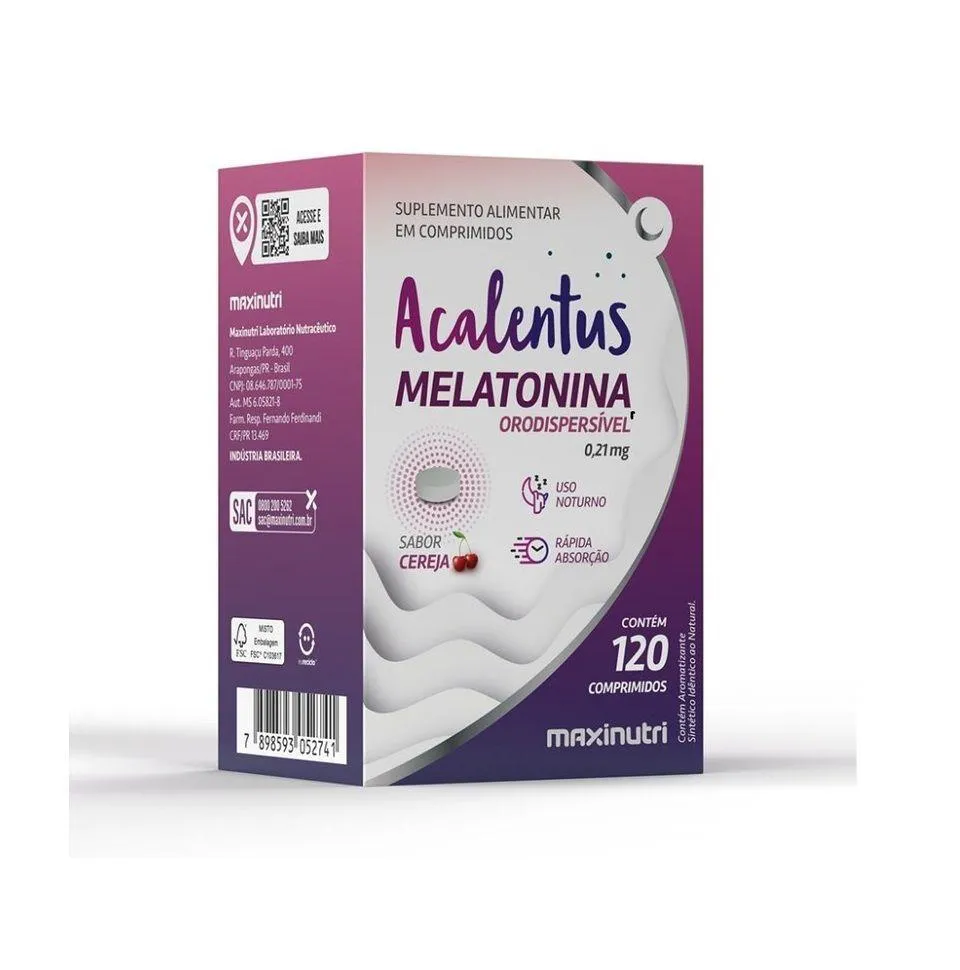 ACALENTUS MELATONINA ORODISPERSíVEL (120 COMP) - PADRãO: ÚNICO