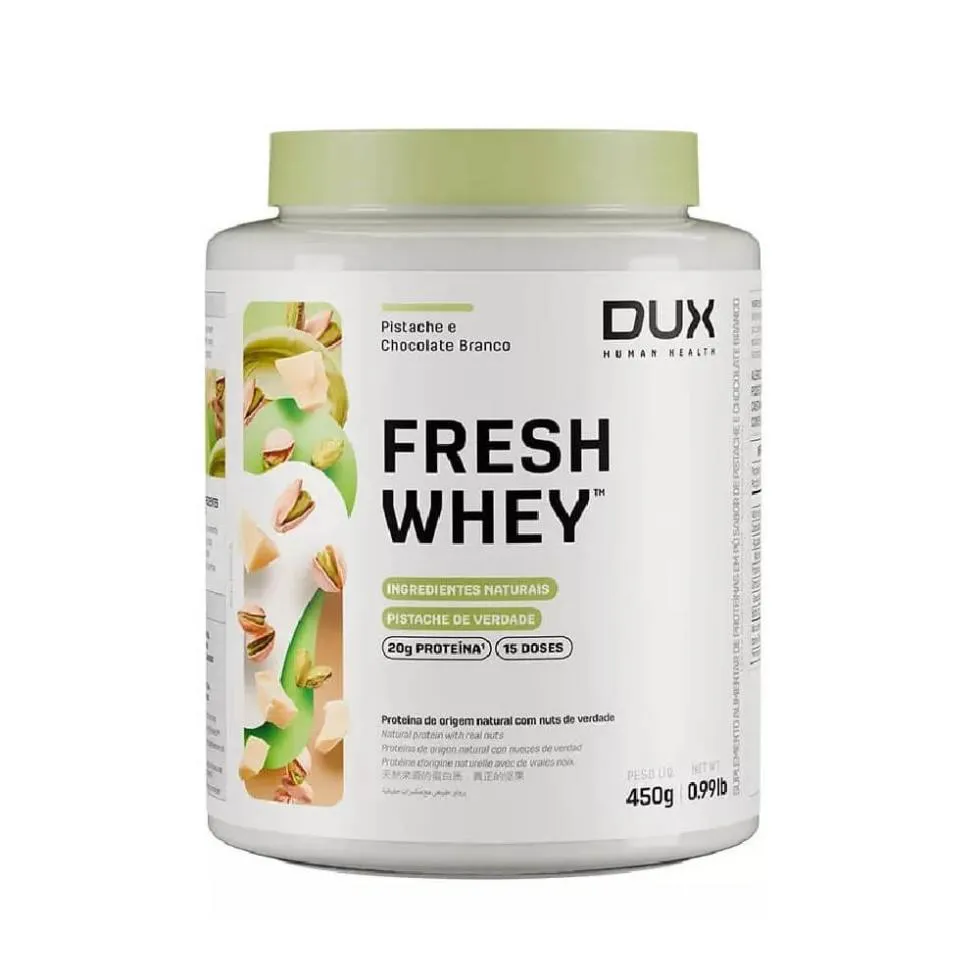 FRESH WHEY (450G) - SABOR: PISTACHE C/ CHOCOLATE BRANCO