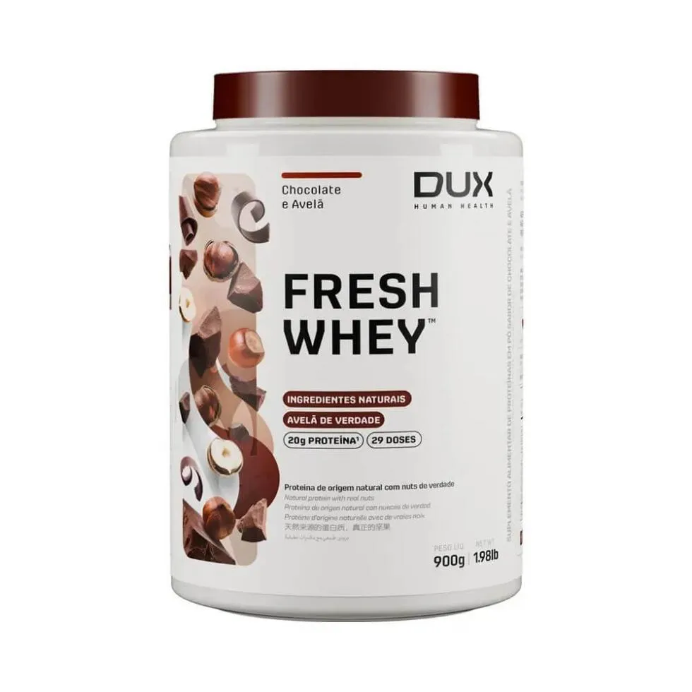 FRESH WHEY (900G) - SABOR: CHOCOLATE E AVELã