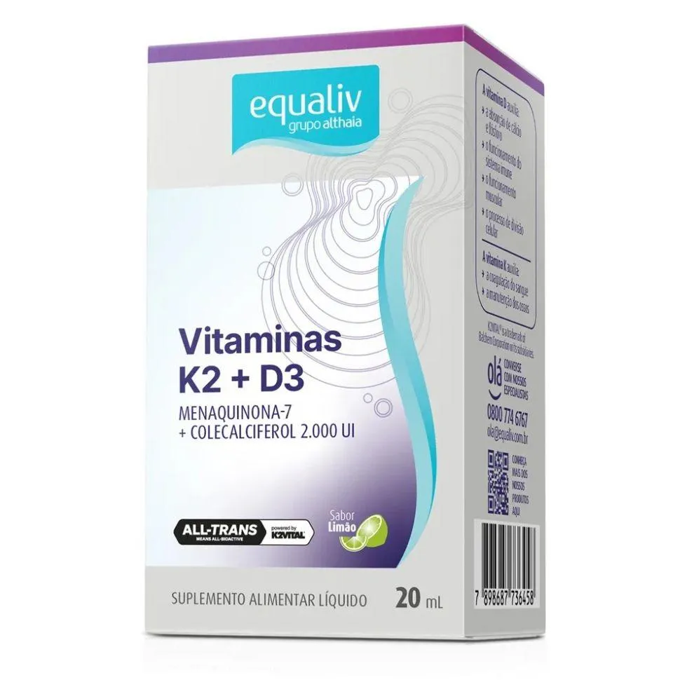VITAMINA K 80MG + D 2000UI (20ML) - PADRãO: ÚNICO