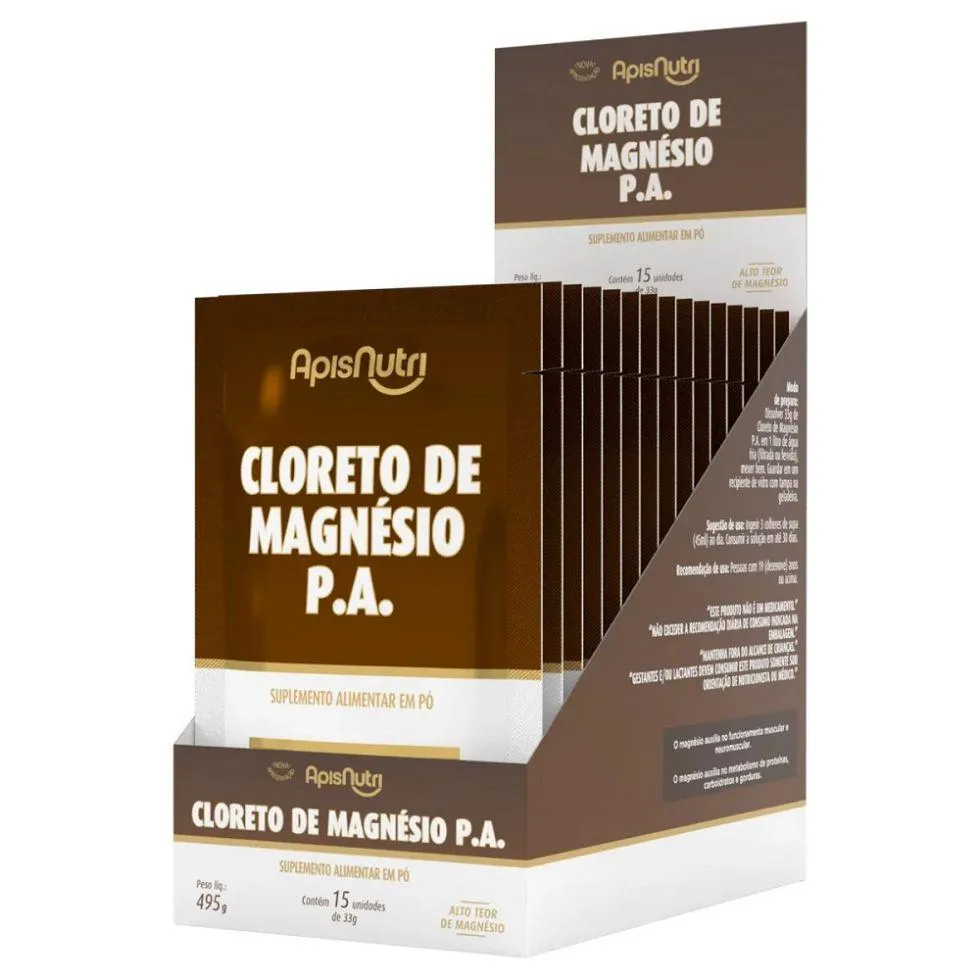 CLORETO DE MAGNéSIO DISPLAY (15 SACHêS DE 33G) - PADRãO: ÚNICO