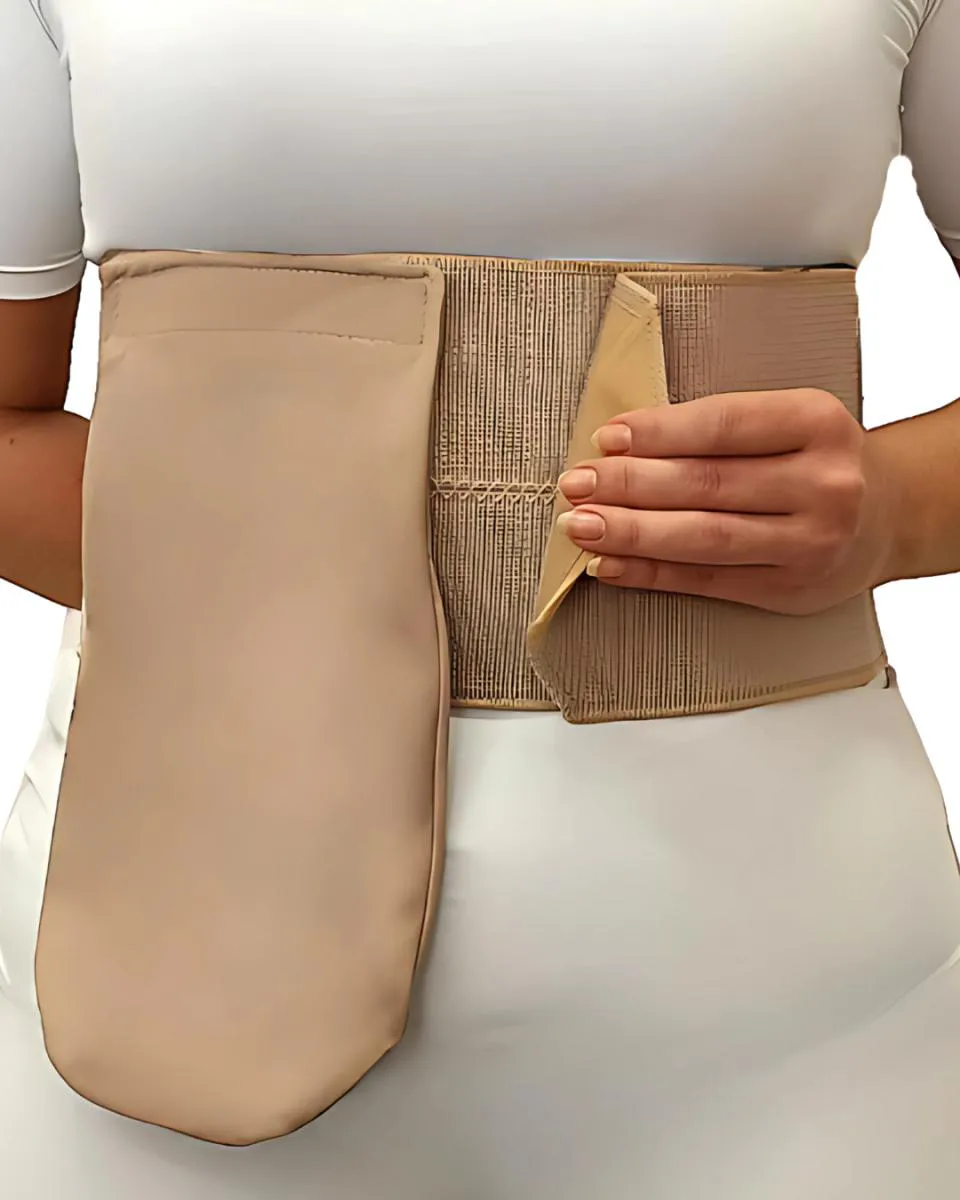 FAIXA ABDOMINAL TAM P PARA BOLSA DE COLOSTOMIA 2 PAINéIS TAKECARE