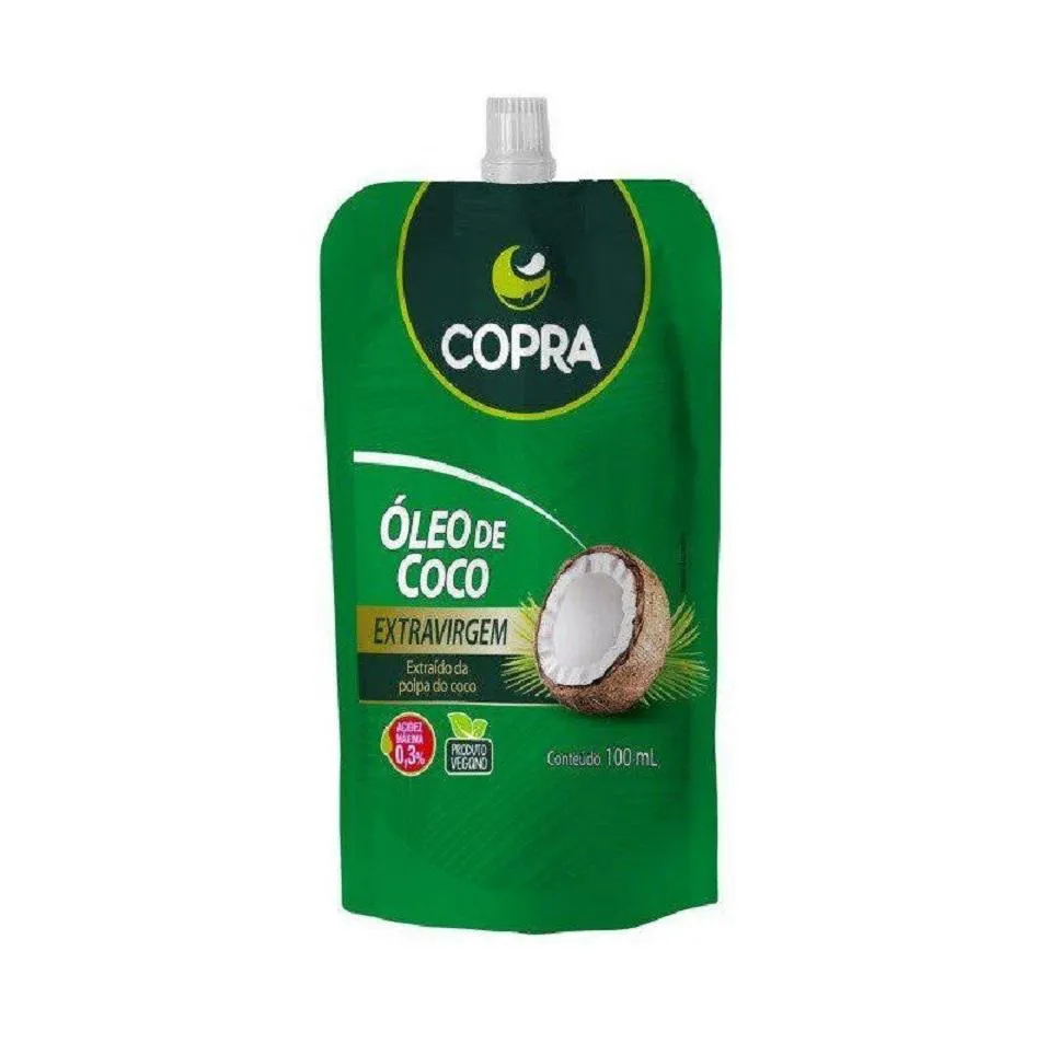 ÓLEO DE COCO EXTRAVIRGEM STAND POUCH (100ML) - PADRãO: ÚNICO