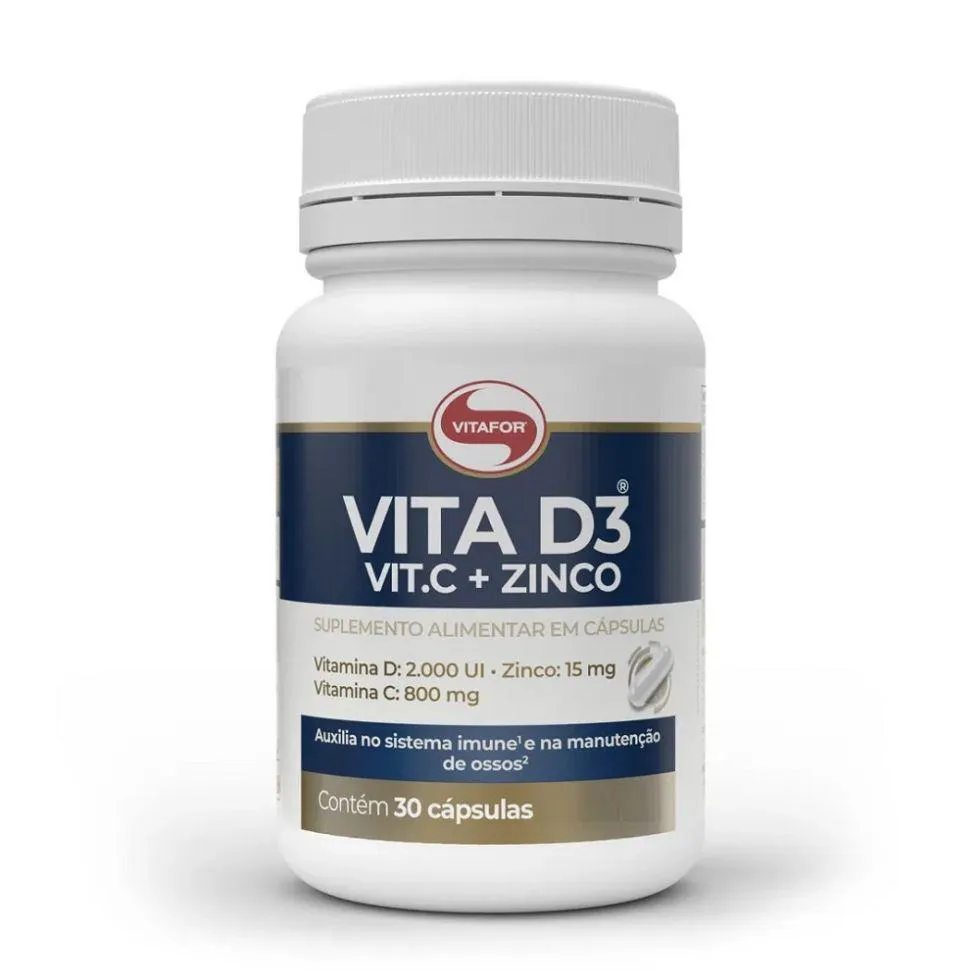 VITA D3 + VIT C + ZINCO (30 CAPS) - PADRãO: ÚNICO