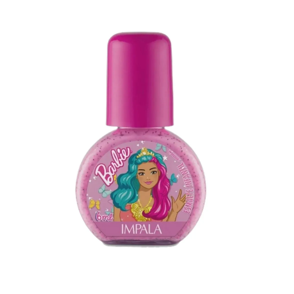 ESMALTE IMPALA INFANTIL KIDS BARBIE BRILHO ENCANTADO GLITTER