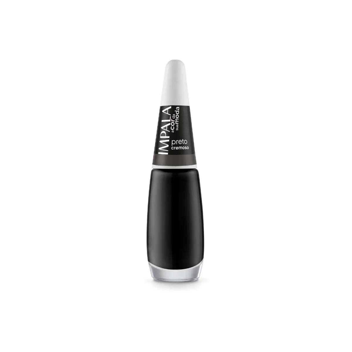 ESMALTE IMPALA COLEçãO A COR DA SUA MODA UNHA PRETO CREMOSO