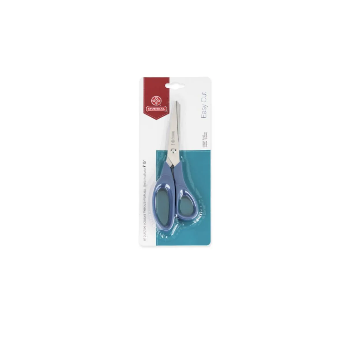 TESOURA MULTIUSO AZUL FIO LISO CORTFáCIL 162N 7.1/2 MUNDIAL