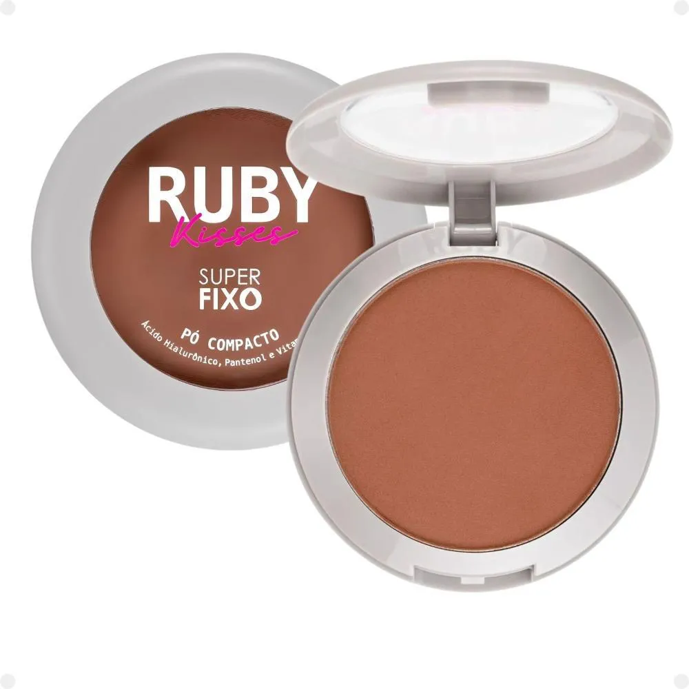 Pó COMPACTO RUBY KISSES SUPER FIXO COR 340 SFP340B