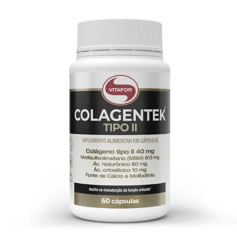 COLAGENTEK TIPO II VITAFOR 790MG 60CAPS