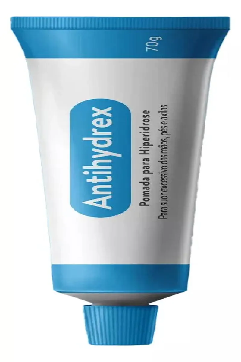 POMADA ANTIHYDREX CONTROLE O SUOR EXCESSIVO COM MãOS E PéS SECOS FRAGRâNCIA LIMãO
