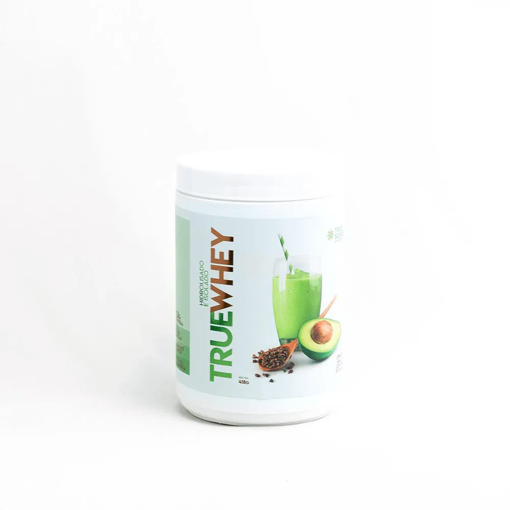 TRUE WHEY PROTEIN ABACATE COM NIBS DE CACAU TRUE SOURCE 418G