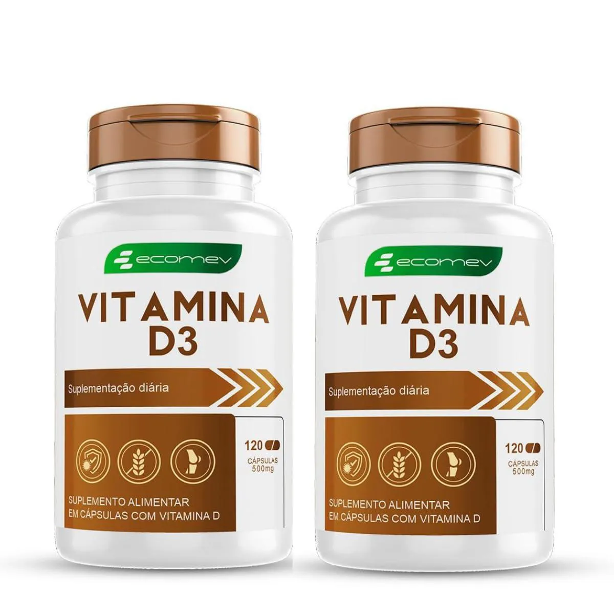 2X VITAMINA D3 2.000UI 120 CáPSULAS ECOMEV