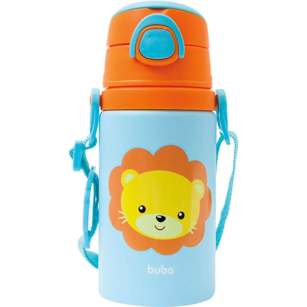 GARRAFINHA DE ALUMíNIO ANIMAL FUN LEãO - BUBA