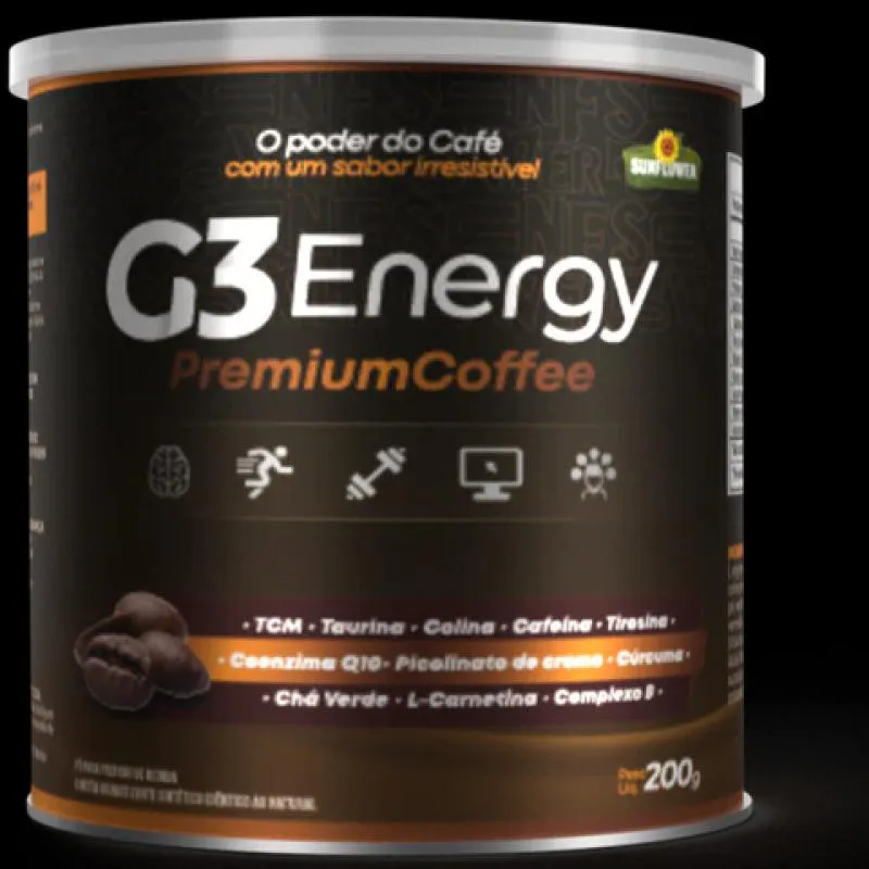 G3 PREMIUM COFFEE SOLúVEL 200G SUNFLOWER