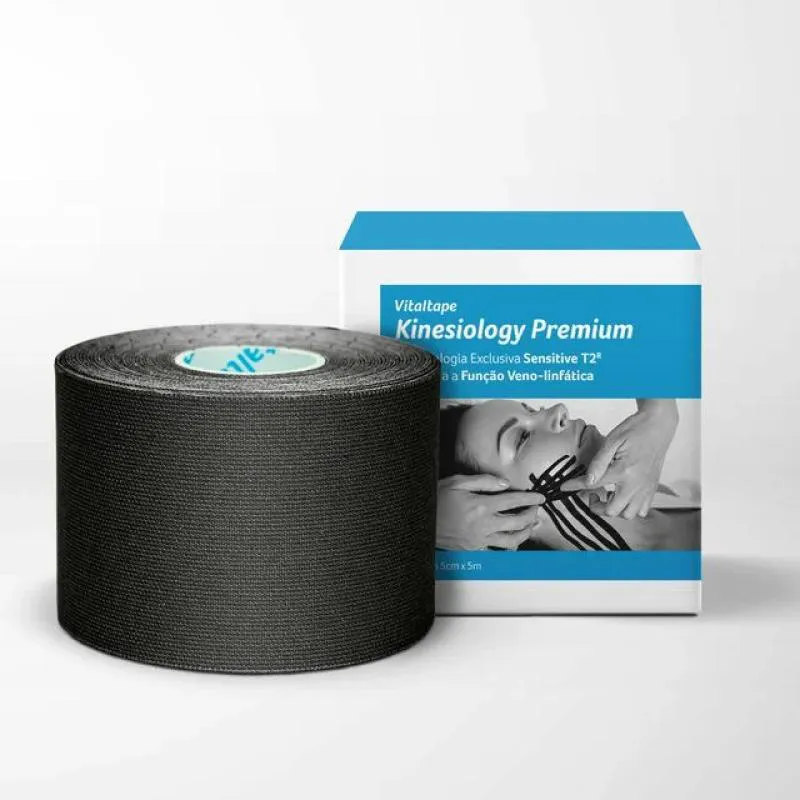 VITALTAPE KINESIOLOGY PREMIUM Preta