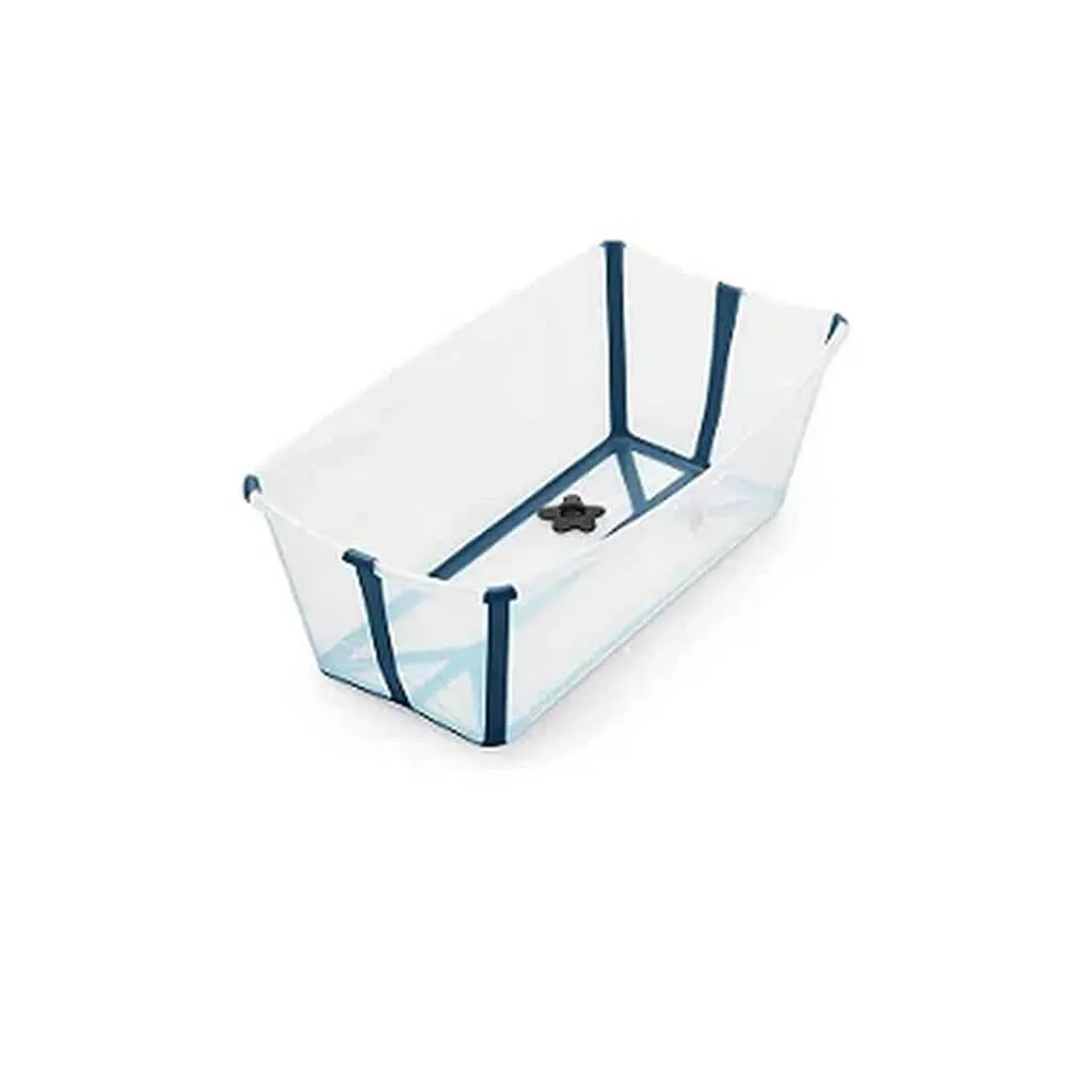 BANHEIRA FLEXíVEL TRANSPARENTE AZUL COM PLUG TéRMICO STOKKE