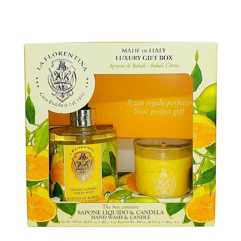 KIT LA FLORENTINA BELL RELAX CITRUS - GEL DE BANHO 200ML + SABONETE 106G + CREME P/ MãOS 75ML