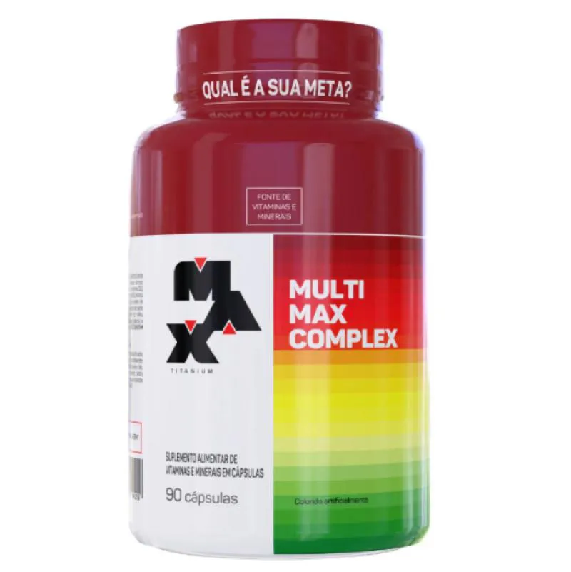MULTIVITAMINICO MULTIMAX COMPLEX - 90 CáPSULAS - MAX TITANIUM POLIVITAMINICO Capsulas