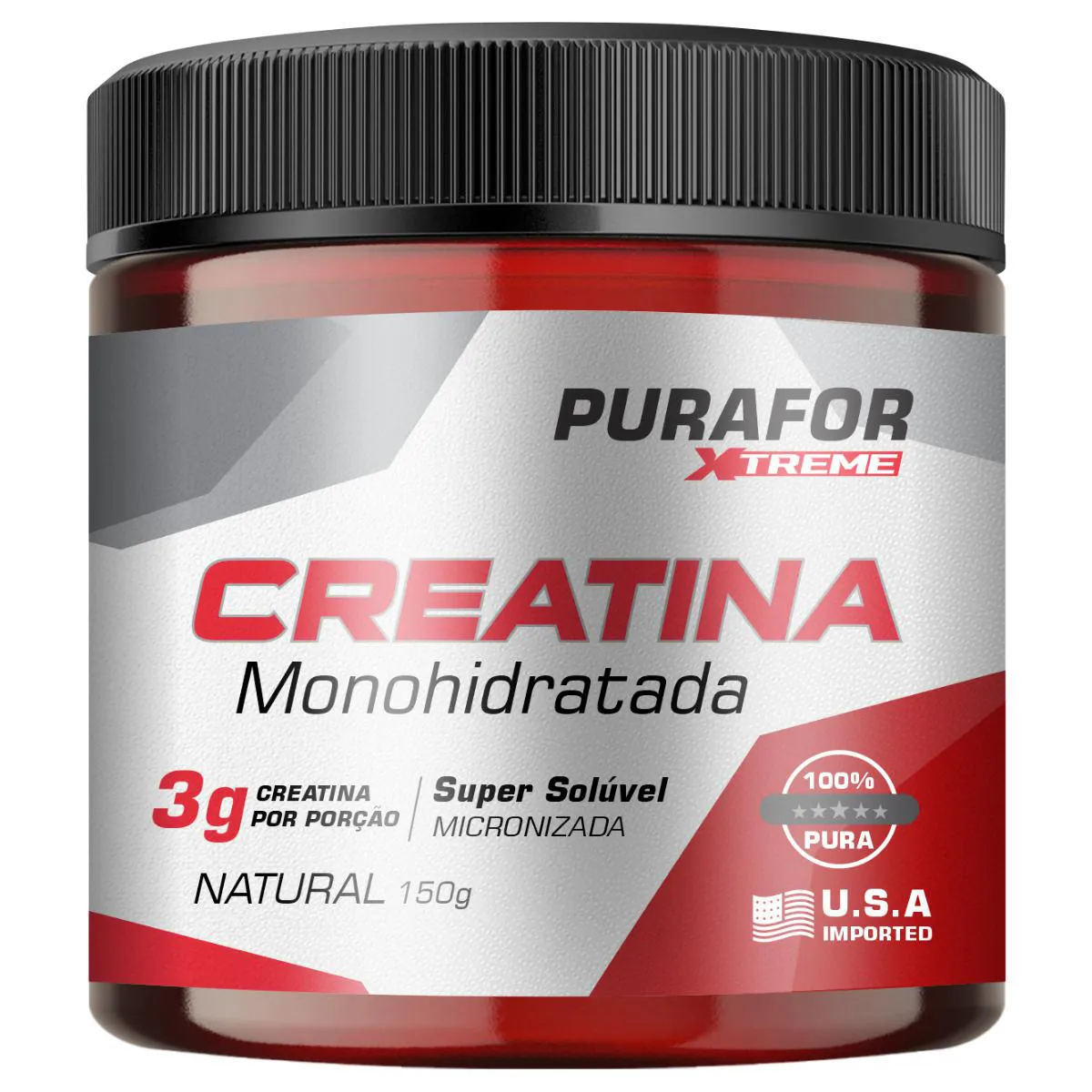 CREATINA MONOHIDRATADA 150G PURAFOR Neutro