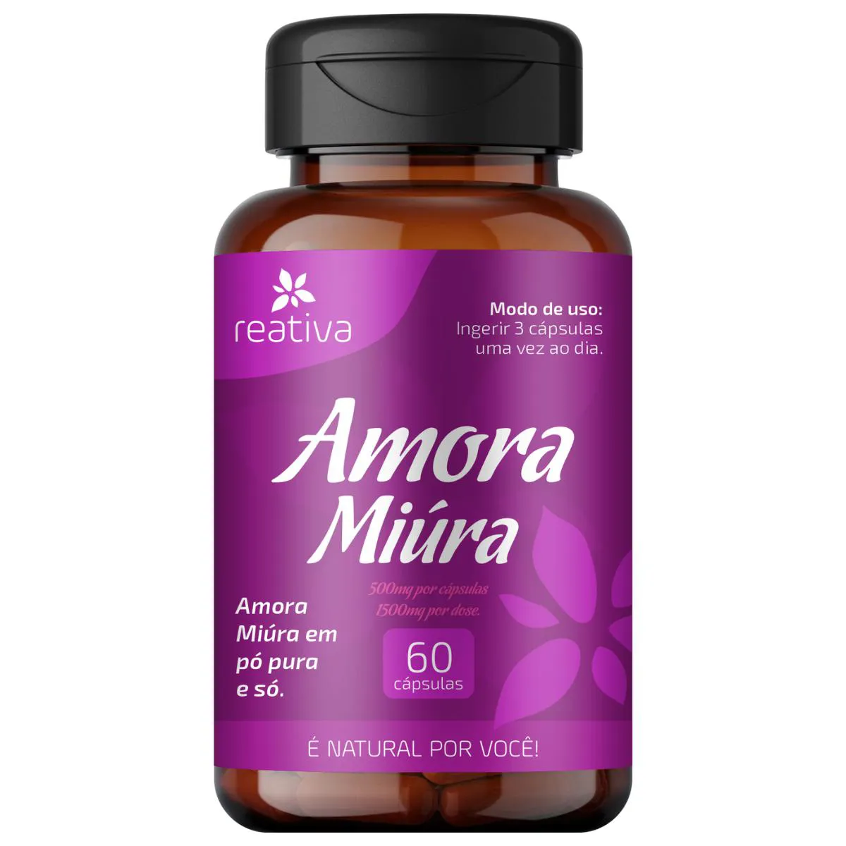 SUPLEMENTO AMORA MIURA COM 60 CáPSULAS PARA MENOPAUSA Neutro