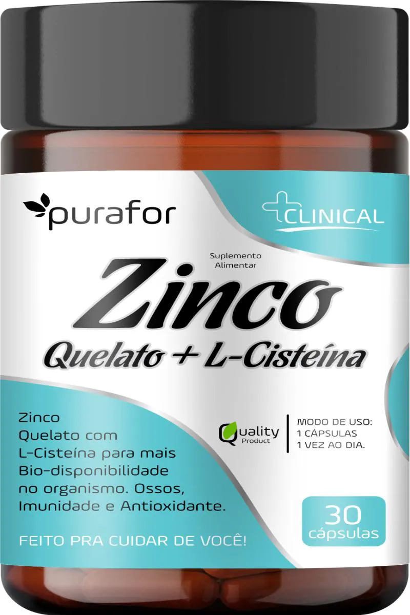 SUPLEMENTO ZINCO + CISTEíNA 30 CáPSULAS - PURAFOR Neutro