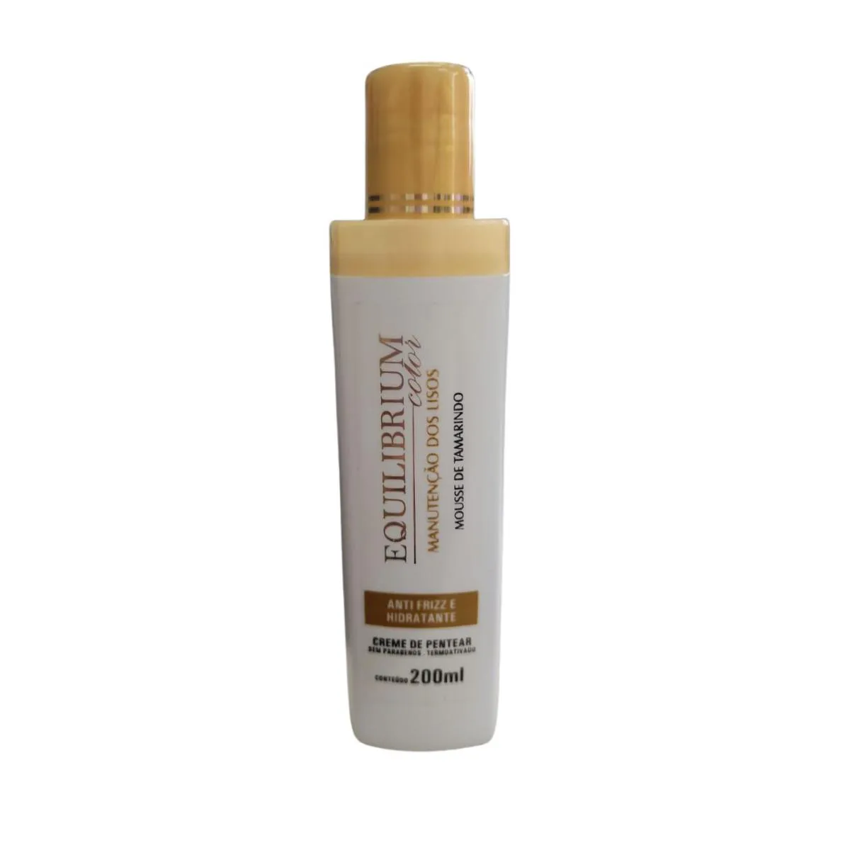 CREME DE PENTEAR TERMOATIVADO ANTI FRIZZ E HIDRATANTE MANUTENçãO DOS LISOS EQUILIBRIUM PARIS COLOR 200ML