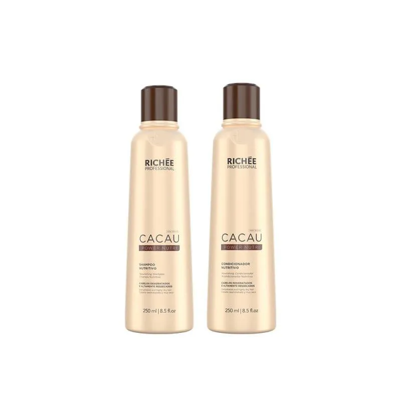 KIT CACAU POWER NUTRI RICHéE: SHAMPOO + CONDICIONADOR 250ML
