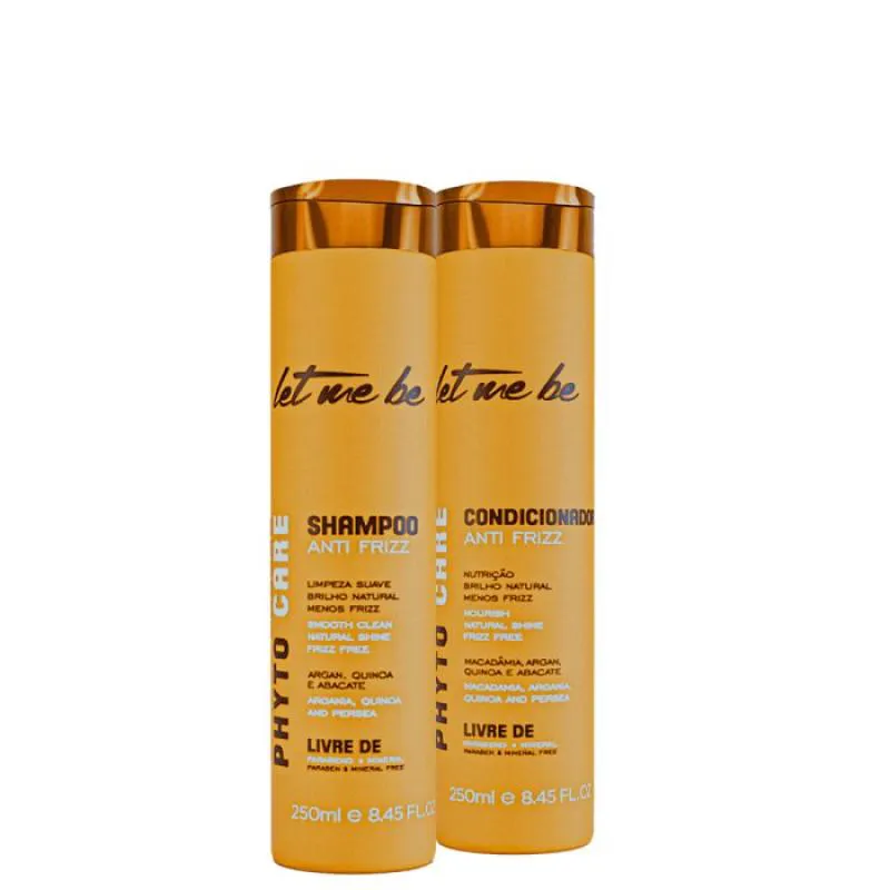 KIT PHYTO CARE ANTI FRIZZ - SHAMPOO + CONDICIONADOR 250ML