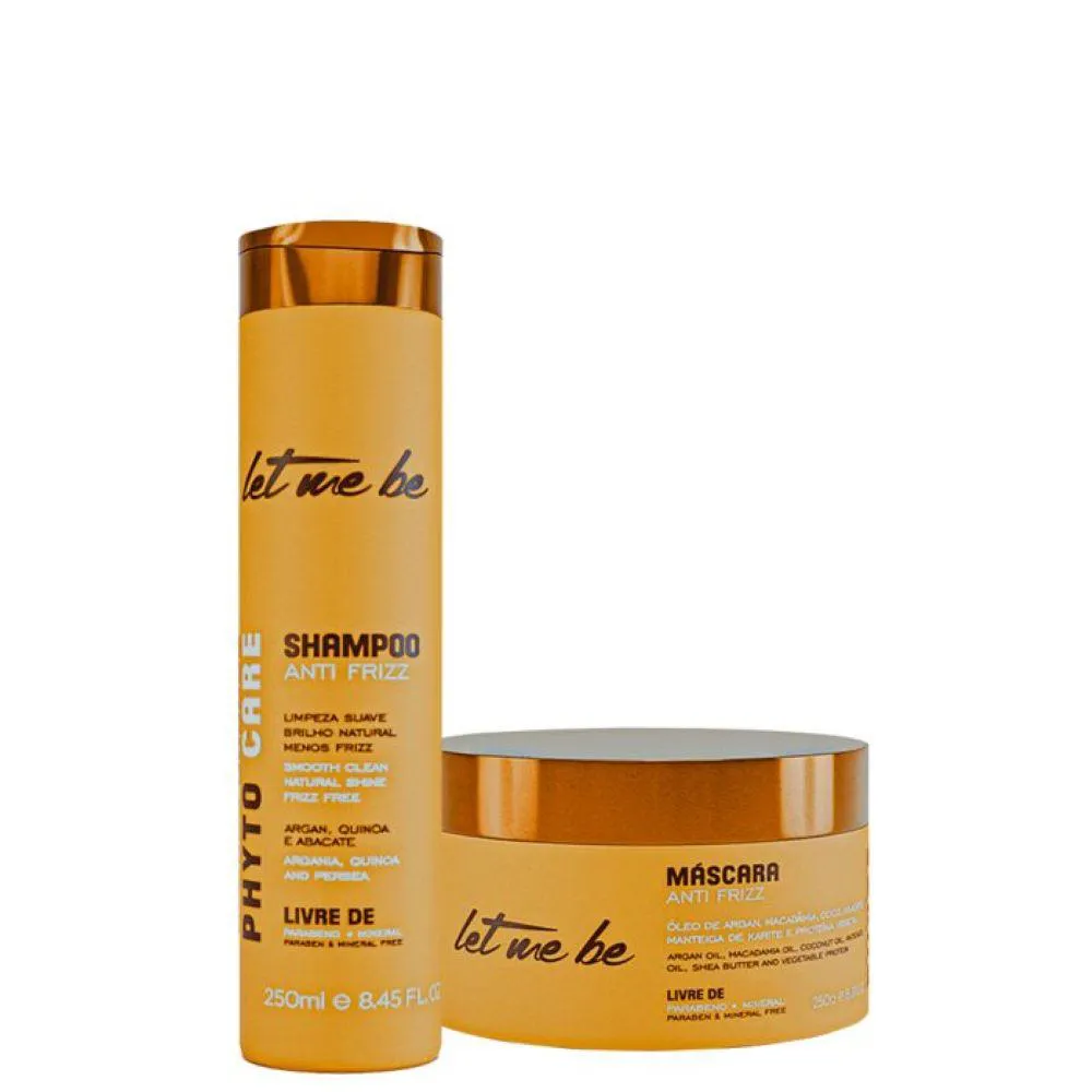 KIT PHYTO CARE ANTI FRIZZ - SHAMPOO + MáSCARA 250G
