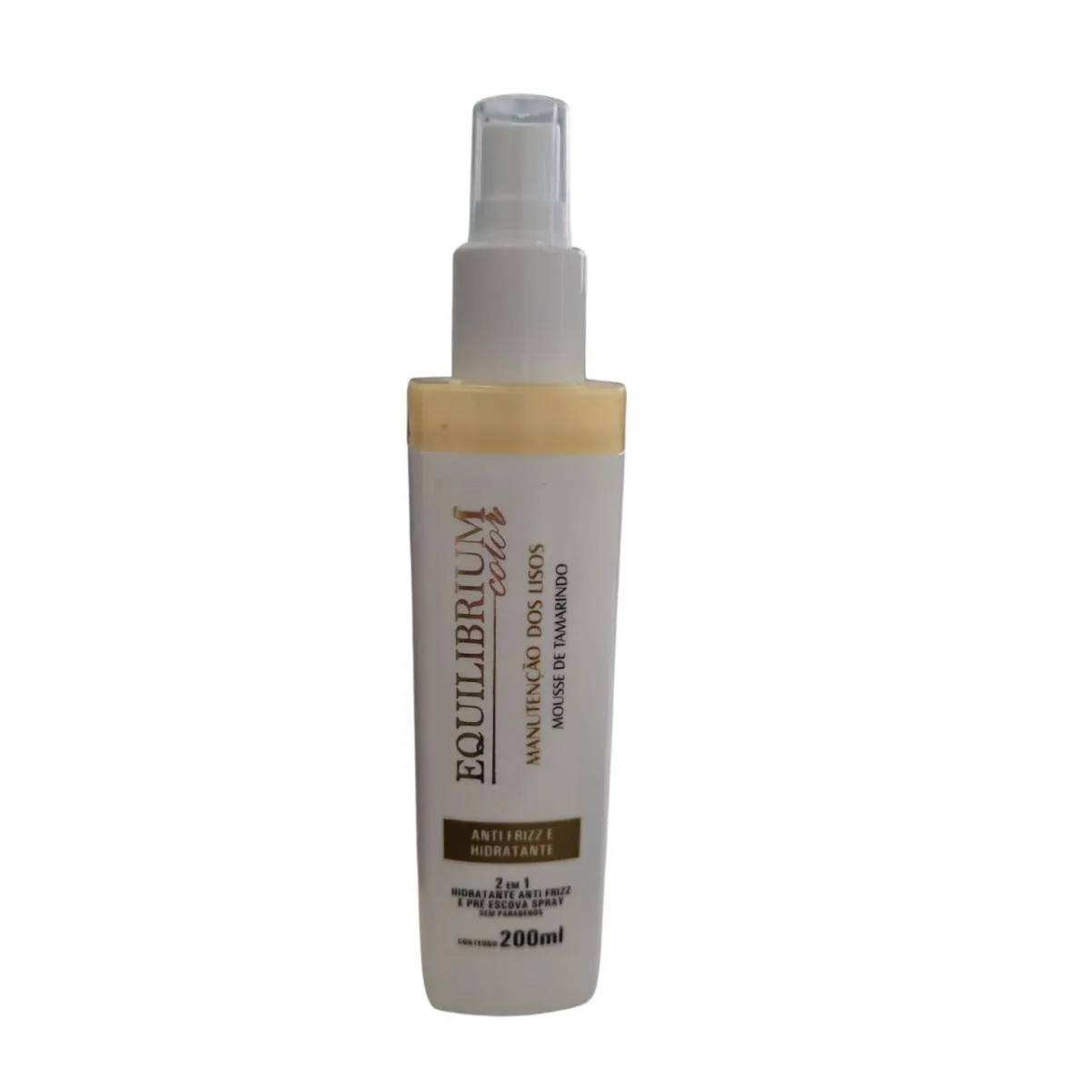 SPRAY 2 EM 1  HIDRATANTE ANTI FRIZZ E PRé-ESCOVA MANUTENçãO DOS LISOS EQUILIBRIUM PARIS COLOR 200G