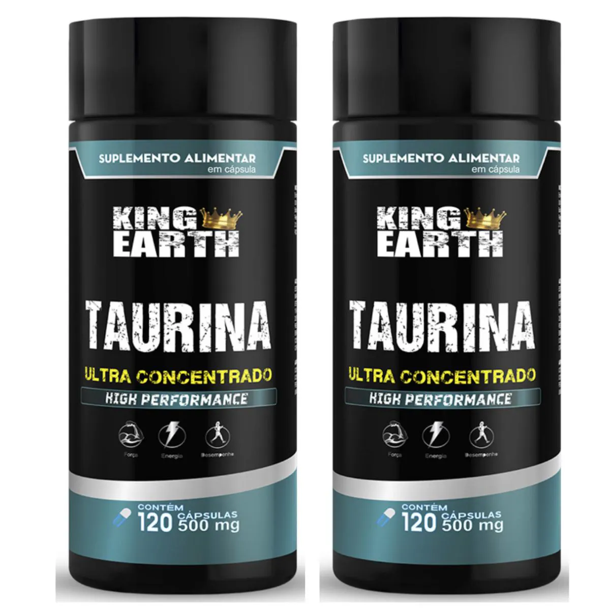 KIT 2FRASCOS TAURINA 500 MG 360 CáPS -KING EARTH