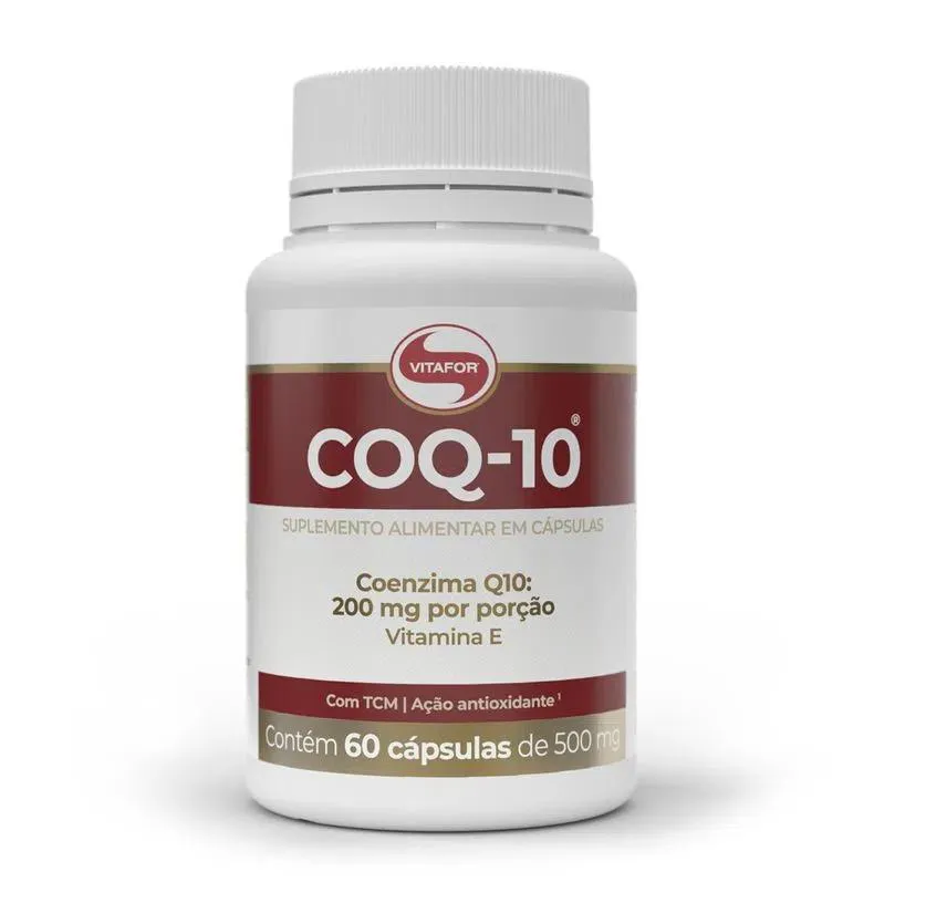 COENZIMA Q10 COM 60 CAPSULAS 200MG POR PORçãO COQ 10 VITAFOR