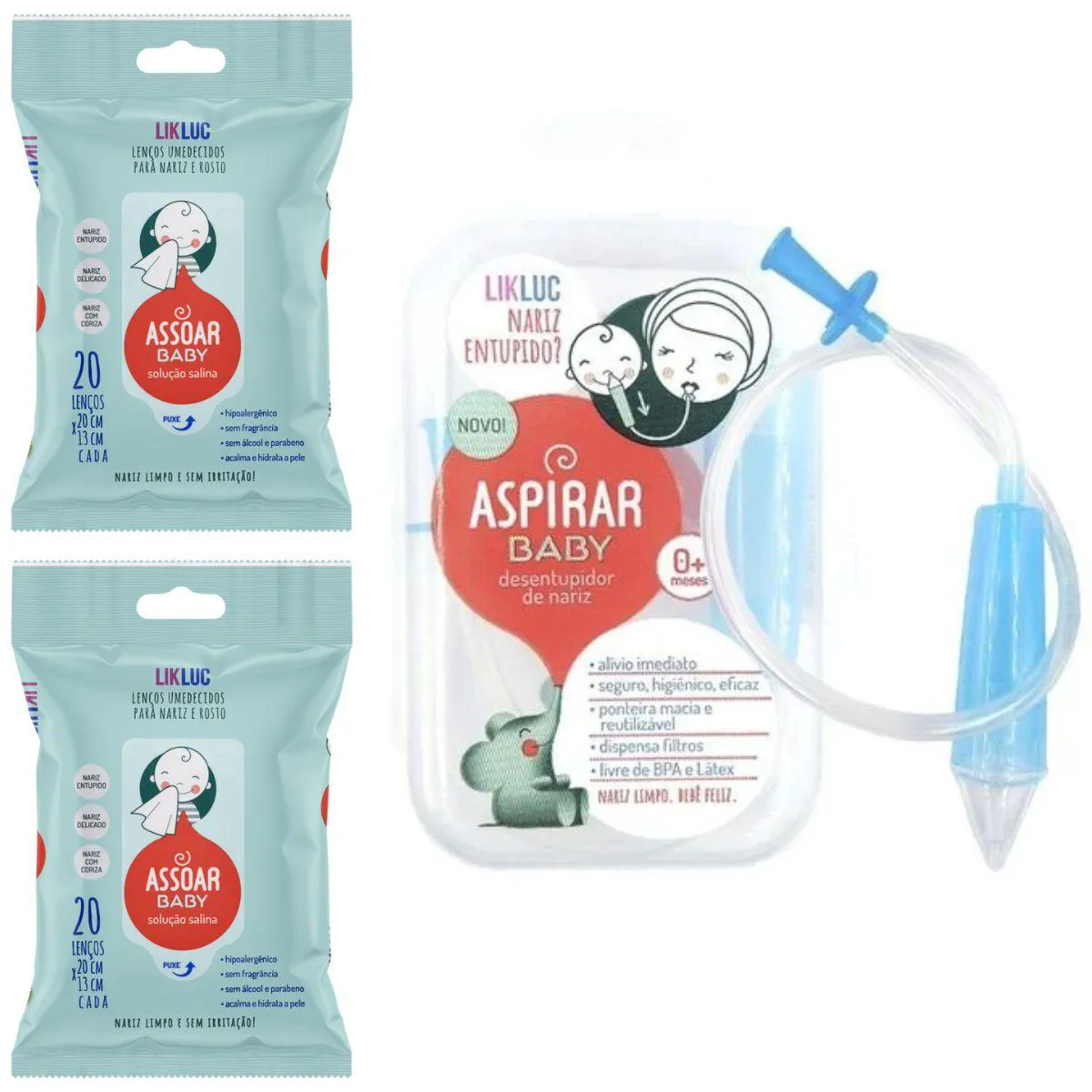 KIT ASPIRAR BABY +  2 ASSOAR BABY - LIKLUC