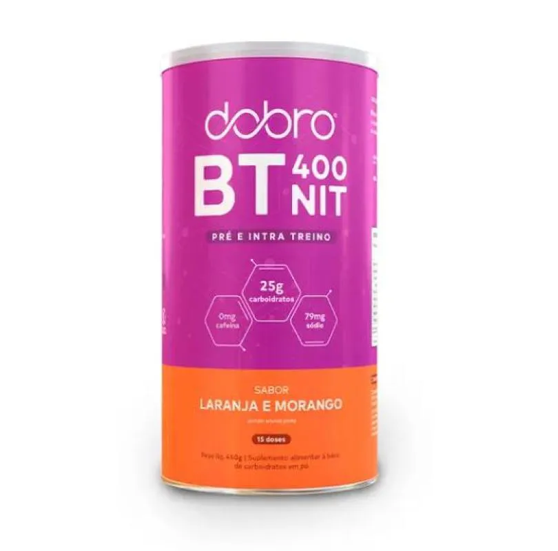 BT NITRATO DOBRO LARANJA E MORANGO 450G