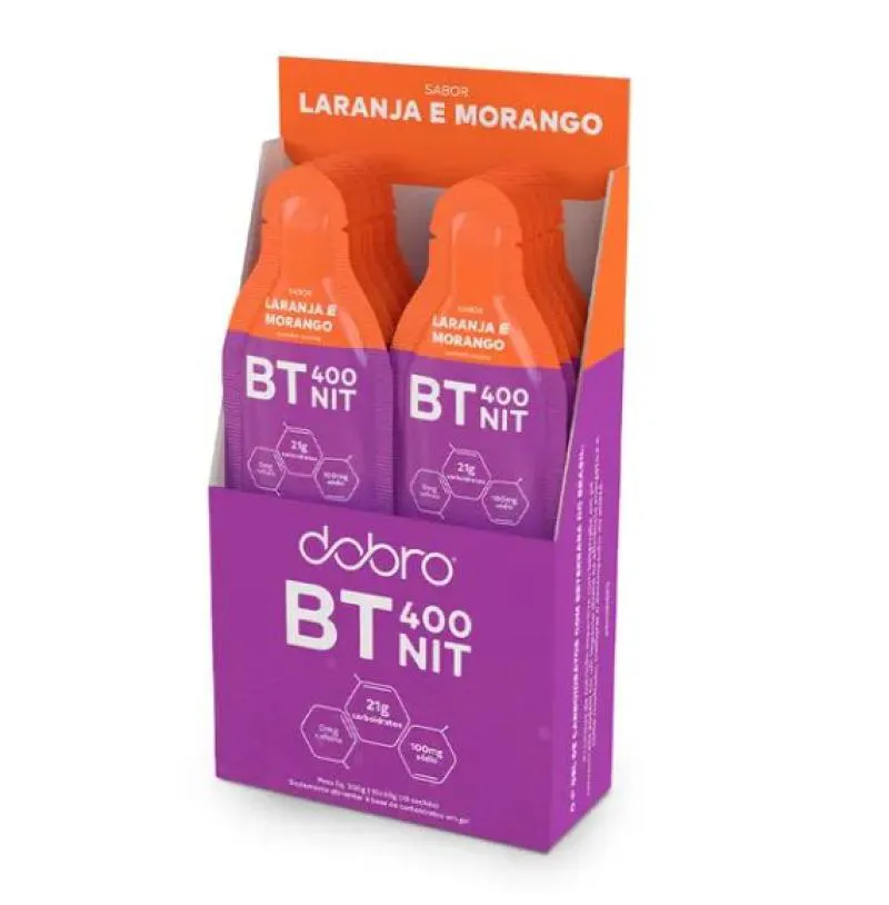 BT NITRATO GEL DOBRO LARANJA E MORANGO 10X30G
