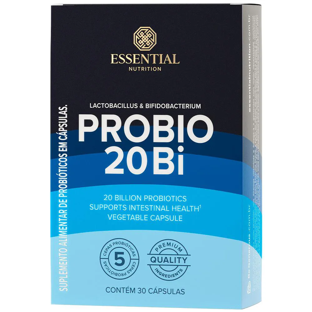 PROBIO 20BI  PROBIóTICO COM 20 BILHõES (30 CAPS) - ESSENTIAL NUTRITION