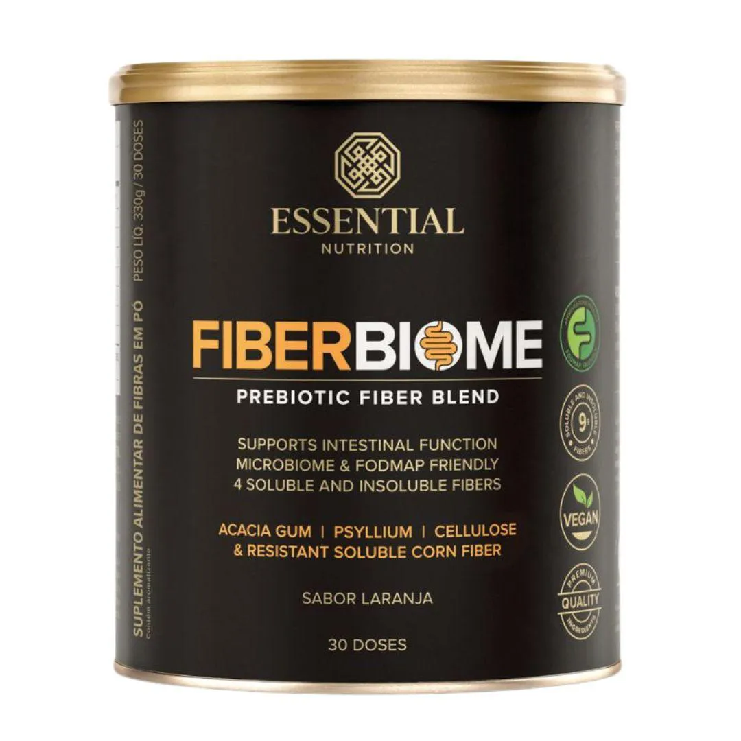 FIBER BIOME BLEND DE FIBRAS LARANJA (330G) - ESSENTIAL NUTRITION