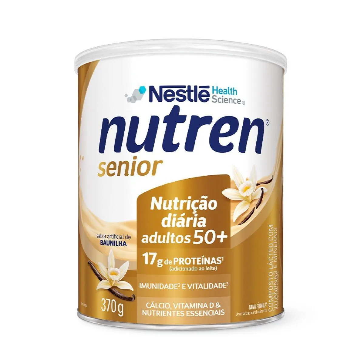NUTREN SENIOR - SABOR BAUNILHA - 370G - NESTLE