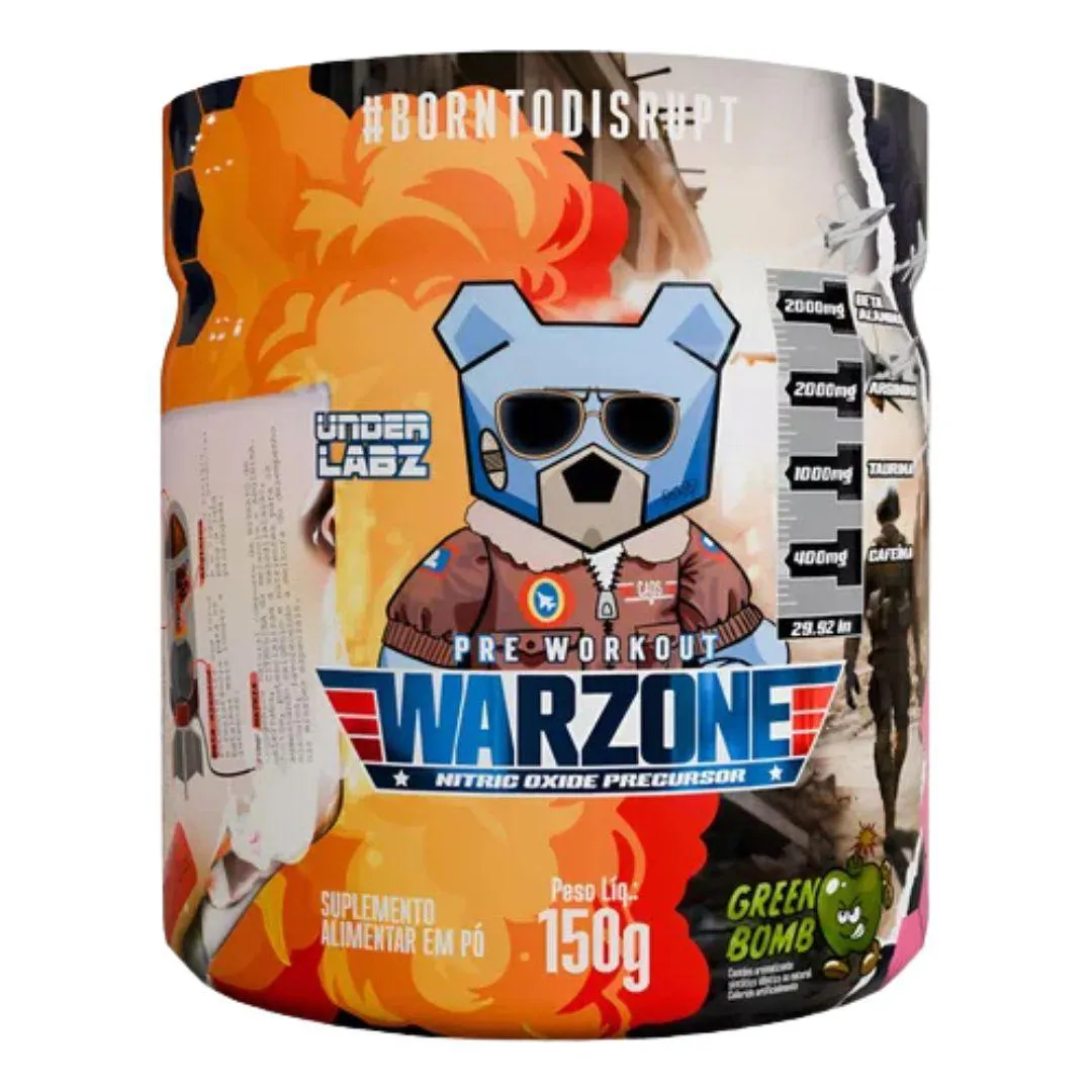 PRé TREINO WARZONE GREEN BOMB 150G - UNDER LABZ