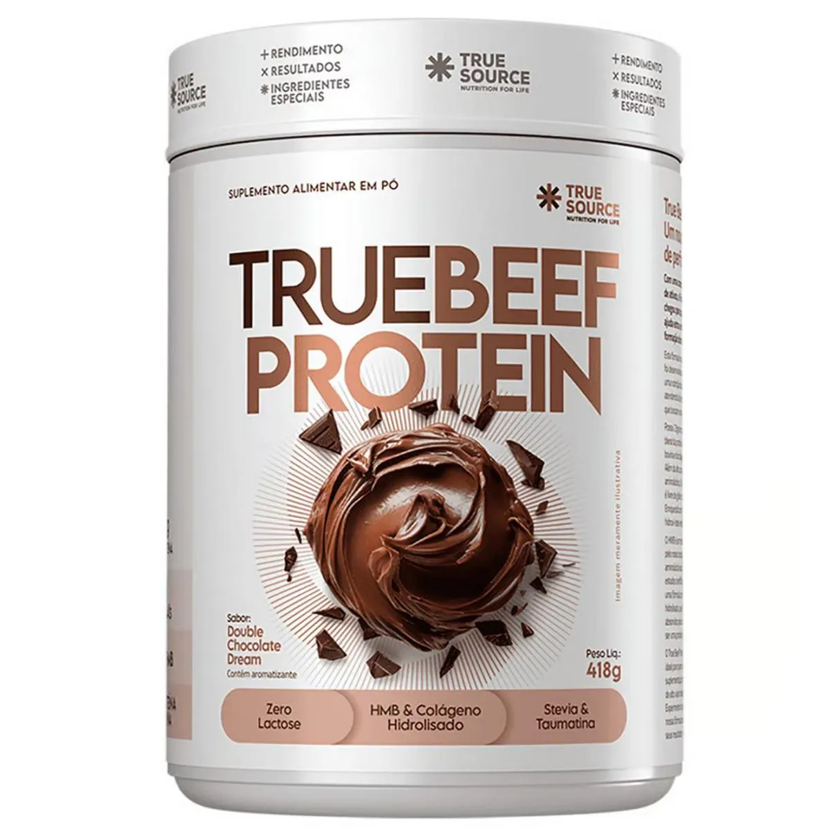 TRUE BEEF PROTEIN DOUBLE CHOCOLATE DREAM (418G) - TRUE SOURCE