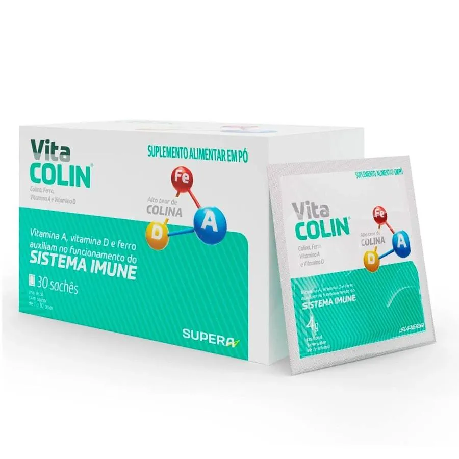 SUPLEMENTO ALIMENTAR EM Pó VITA COLIN SEM SABOR 30 SACHêS