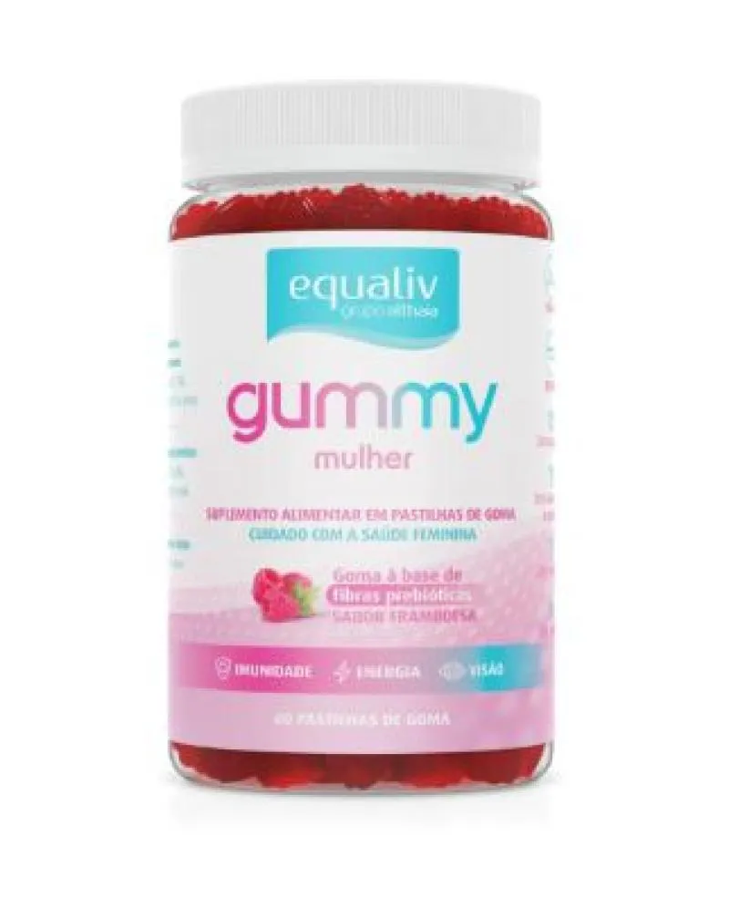 EQUALIV GUMMY MULHER +IMUNIDADE ENERGIA VISAO