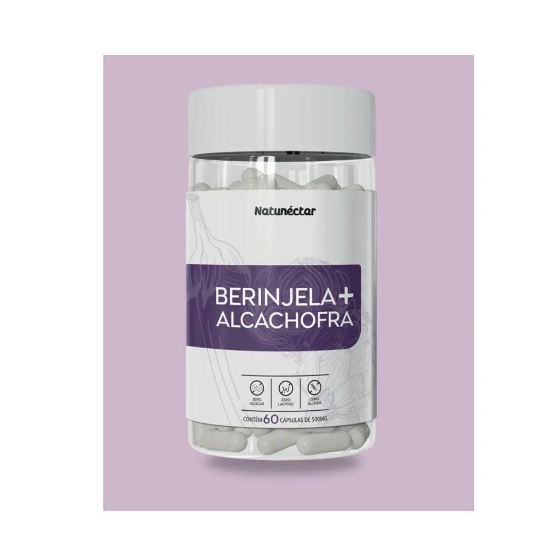 BERINJELA + ALCACHOFRA - (500MG) - 60 CAPS - NATUNéCTAR