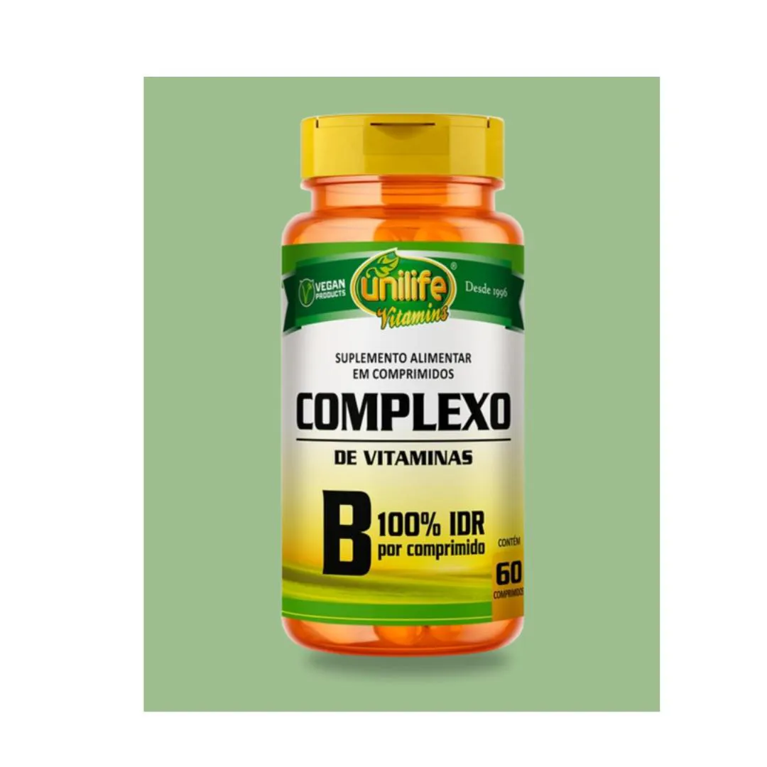 COMPLEXO B - 500MG - 60 CáPSULAS - UNILIFE