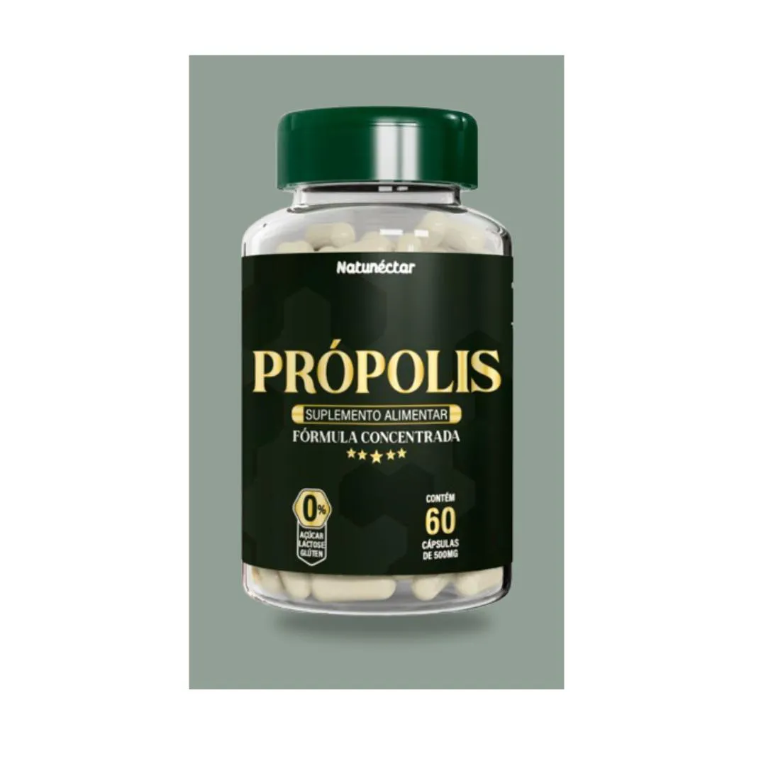 PRóPOLIS - 500MG - 60 CáPSULAS - NATUNéCTAR