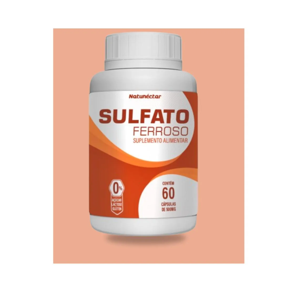 SULFATO FERROSO - 60 CAPS - NATUNéCTAR