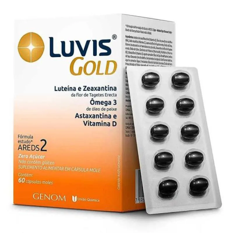 POLIVITAMíNICO LUVIS GOLD PARA VISãO 60 CáPSULAS