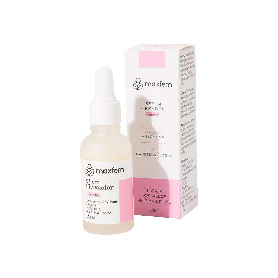 SéRUM FIRMADOR MAXFEM PARA PELE ÍNTIMA FEMININA - REDUZ FLACIDEZ, TONIFICA E REAFIRMA A PELE | 30ML