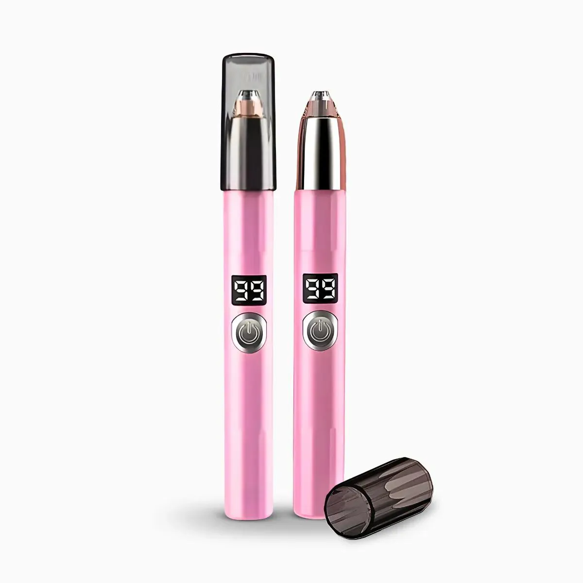 CANETA DEPILADORA APARADORA FACIAL ELéTRICO PORTáTIL - ROSA